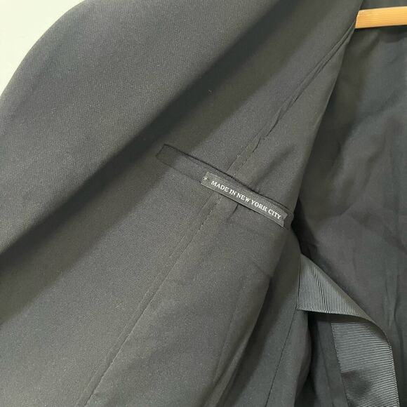 GSTQ Womens Luxe Scuba Suit Blazer Size S Black Classic Corpcore Office NEW - Picture 7 of 13